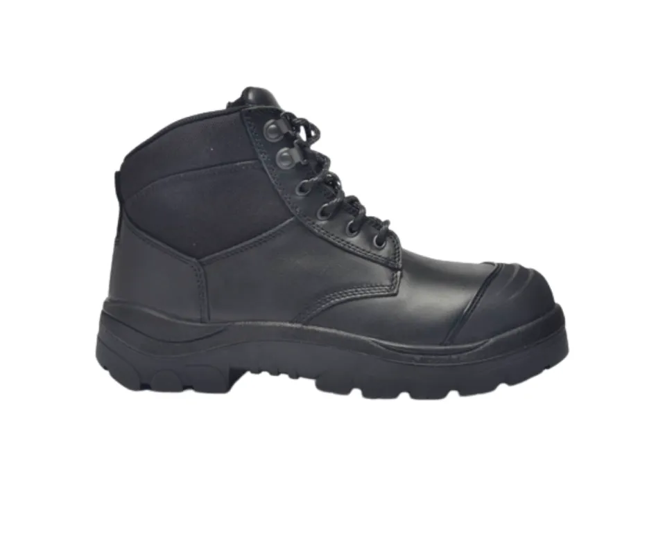 Wide Load 690BZN Non-Safety Toe Zip Water-resistant  6 inch Work Boot - Black - 6E Only