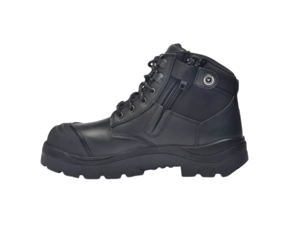 Wide Load 690BZN Non-Safety Toe Zip Water-resistant  6 inch Work Boot - Black - 6E Only