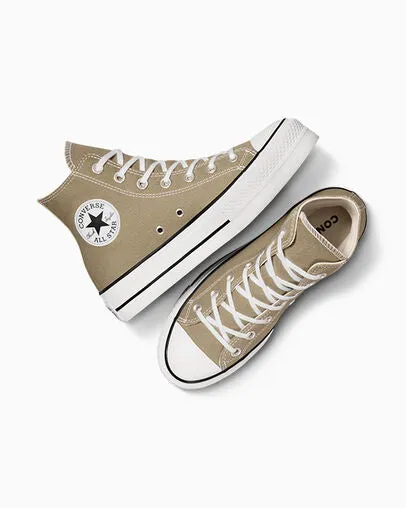 Women's Converse Chuck Taylor All Star Lift Platform Shoes Mossy Sloth