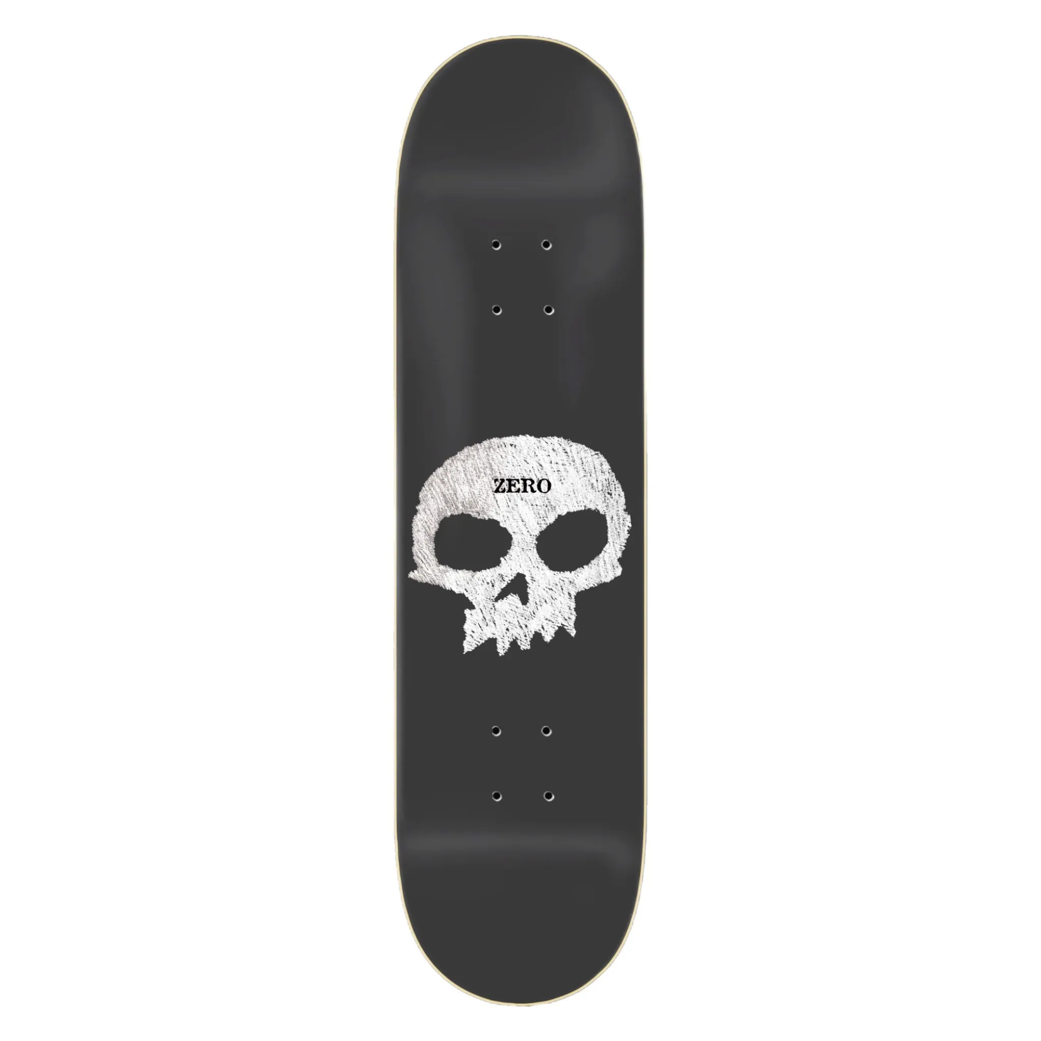 ZERO SKATEBOARDS SINGLE SKULL CHALKBOARD DECK